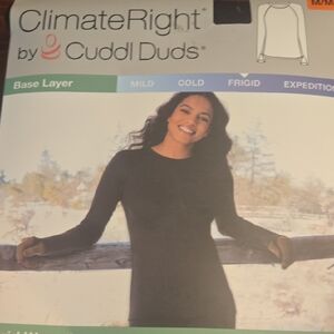 Nwt Cuddle Right By Cuddl Duds Sz M BLACK